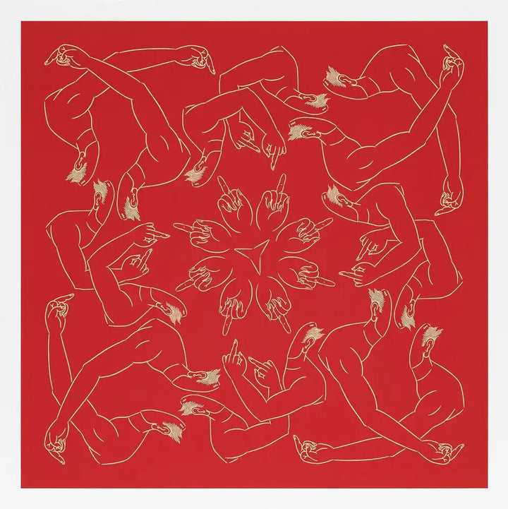 middle finger in red, 2023 by Ai Weiwei | Monitillo Gallery