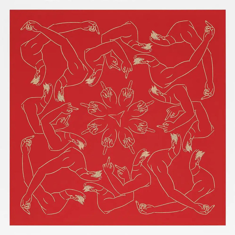 middle finger in red, 2023 by Ai Weiwei | Monitillo Gallery