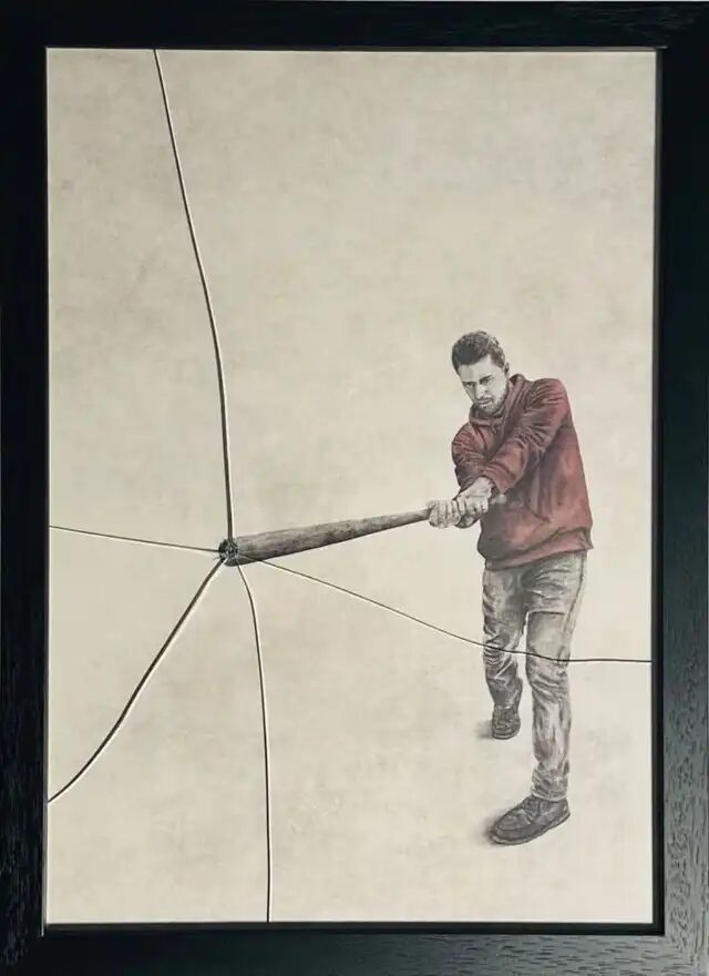 Smash (Red), 2024 by Andrew Scott | Monitillo Gallery