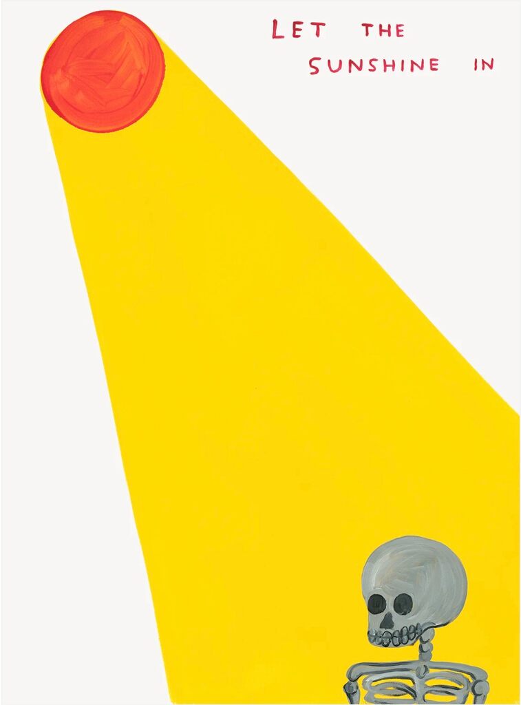 Let the sunshine in, 2025 by David Shrigley | Monitillo Gallery