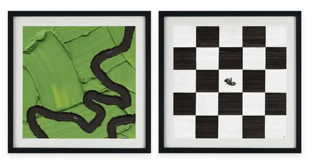 Set of 2 - On the right track & All four victory, 2025 by Werner Bronkhorst | Monitillo Gallery
